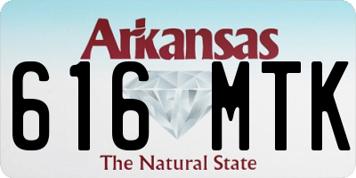 AR license plate 616MTK