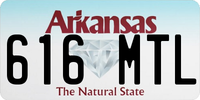 AR license plate 616MTL