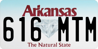 AR license plate 616MTM