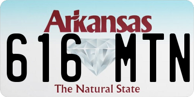 AR license plate 616MTN