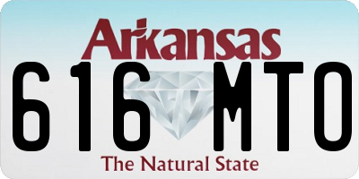 AR license plate 616MTO