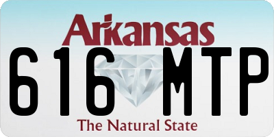 AR license plate 616MTP