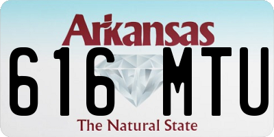 AR license plate 616MTU