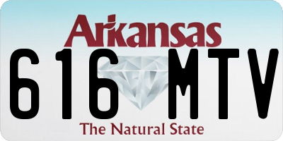 AR license plate 616MTV