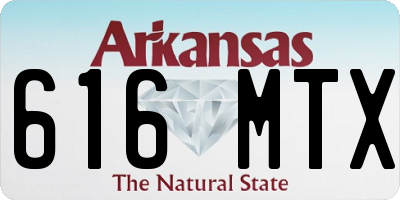 AR license plate 616MTX