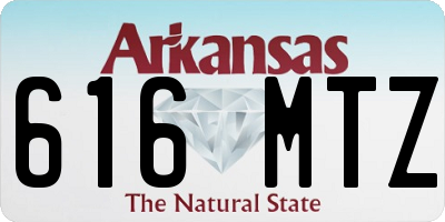 AR license plate 616MTZ