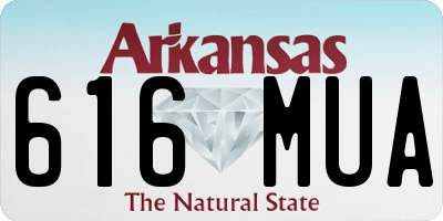 AR license plate 616MUA