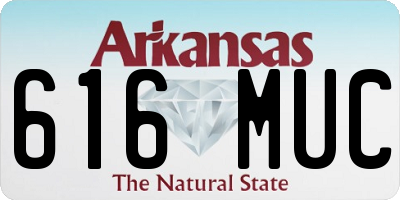 AR license plate 616MUC