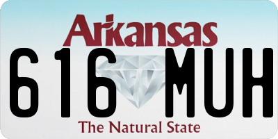 AR license plate 616MUH