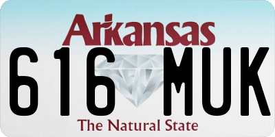 AR license plate 616MUK