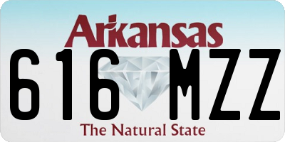 AR license plate 616MZZ