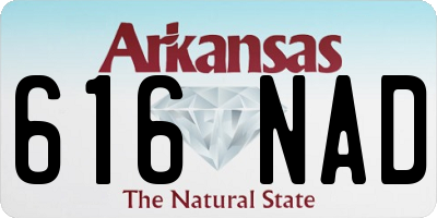 AR license plate 616NAD