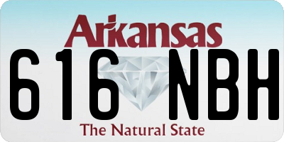 AR license plate 616NBH