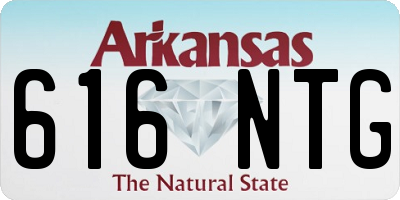 AR license plate 616NTG