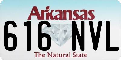 AR license plate 616NVL