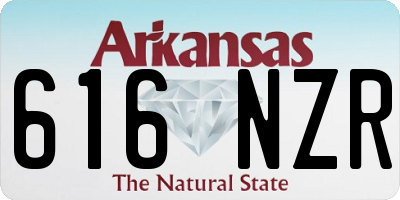 AR license plate 616NZR