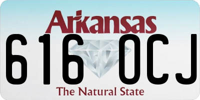 AR license plate 616OCJ