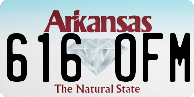AR license plate 616OFM