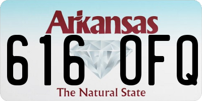 AR license plate 616OFQ
