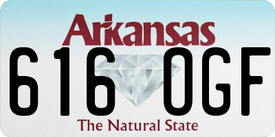 AR license plate 616OGF