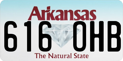 AR license plate 616OHB