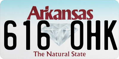 AR license plate 616OHK