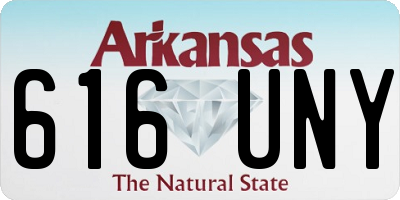 AR license plate 616UNY