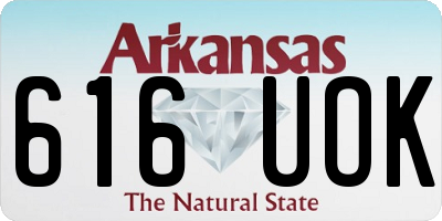 AR license plate 616UOK