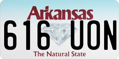 AR license plate 616UON