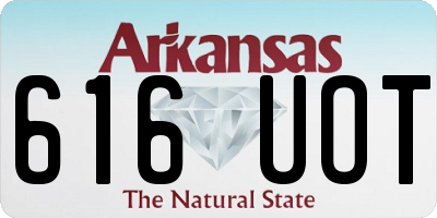 AR license plate 616UOT