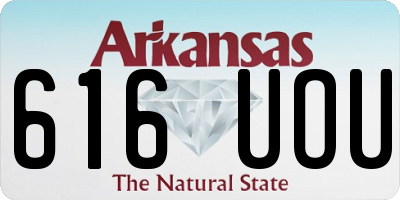 AR license plate 616UOU