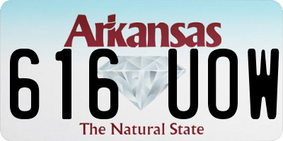 AR license plate 616UOW