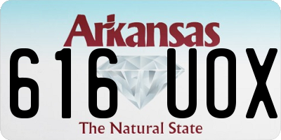 AR license plate 616UOX