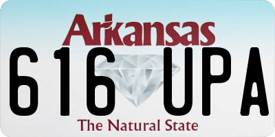 AR license plate 616UPA
