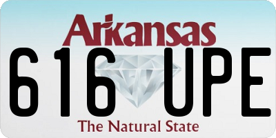AR license plate 616UPE