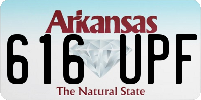 AR license plate 616UPF