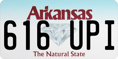 AR license plate 616UPI