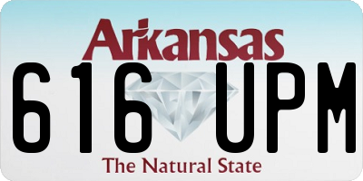 AR license plate 616UPM