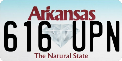 AR license plate 616UPN