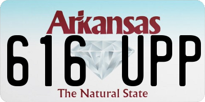 AR license plate 616UPP