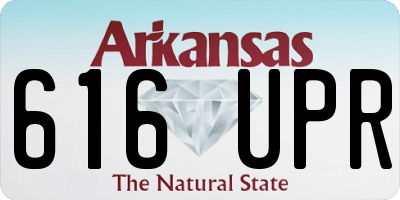 AR license plate 616UPR