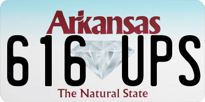 AR license plate 616UPS