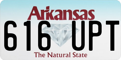 AR license plate 616UPT