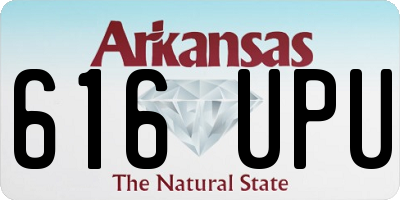 AR license plate 616UPU