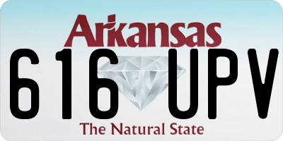 AR license plate 616UPV
