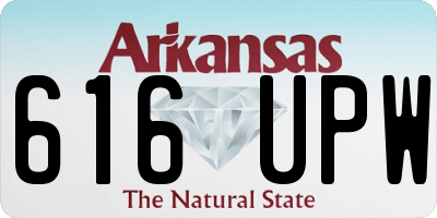 AR license plate 616UPW