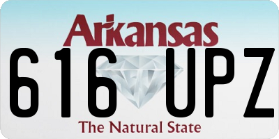 AR license plate 616UPZ