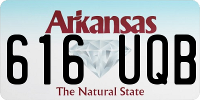 AR license plate 616UQB