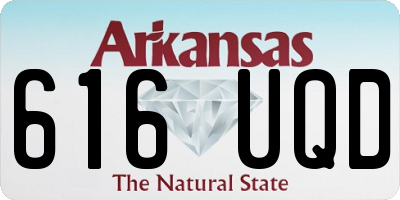 AR license plate 616UQD