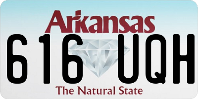 AR license plate 616UQH